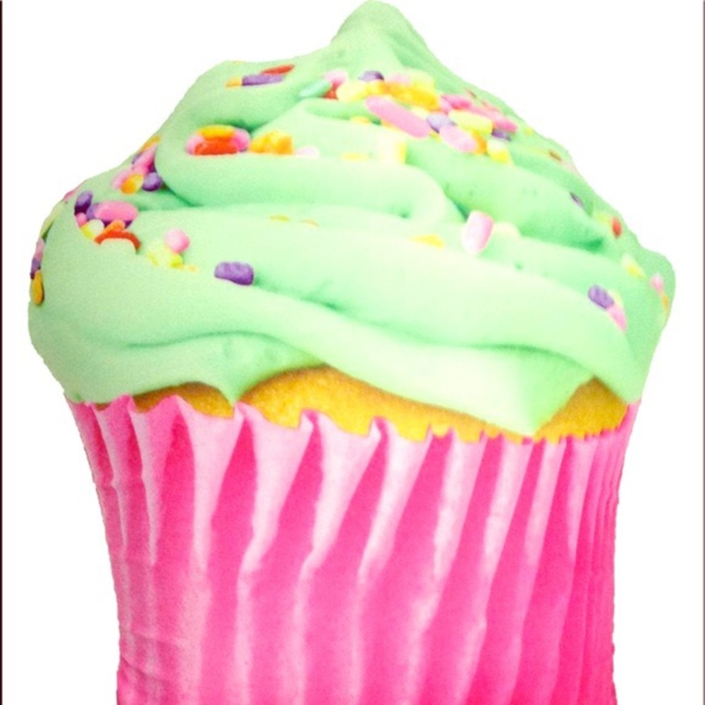 Vanilla Scented Celebration Cupcake Accent Pillow